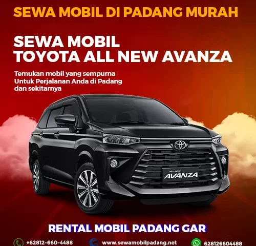 sewa mobil all new avanza di padang harga rental murah