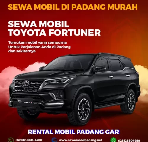 sewa mobil fortuner di padang harga rental murah